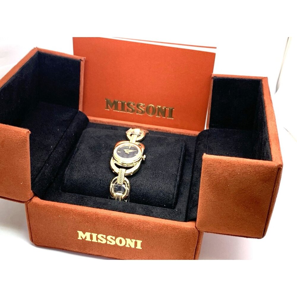 Missoni Women's Watch Mwgca0323 Gioiello Swiss Quartz Black Dial Gold Steel 23mm View 3